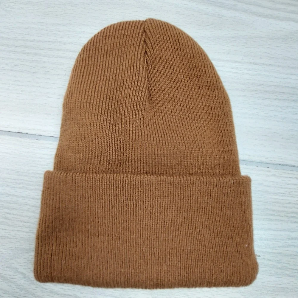 Carhartt Beanie Kids Infant Toddler Brown Ribbed Knit Watch‎ Hat AH8905